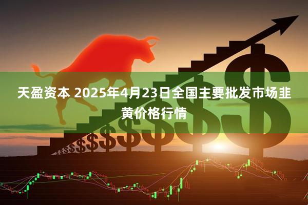 天盈资本 2025年4月23日全国主要批发市场韭黄价格行情